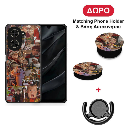 Xmas Wishes - Xiaomi Poco C71 θήκη + Δώρο Phone Holder & Βάση Αυτοκινήτου