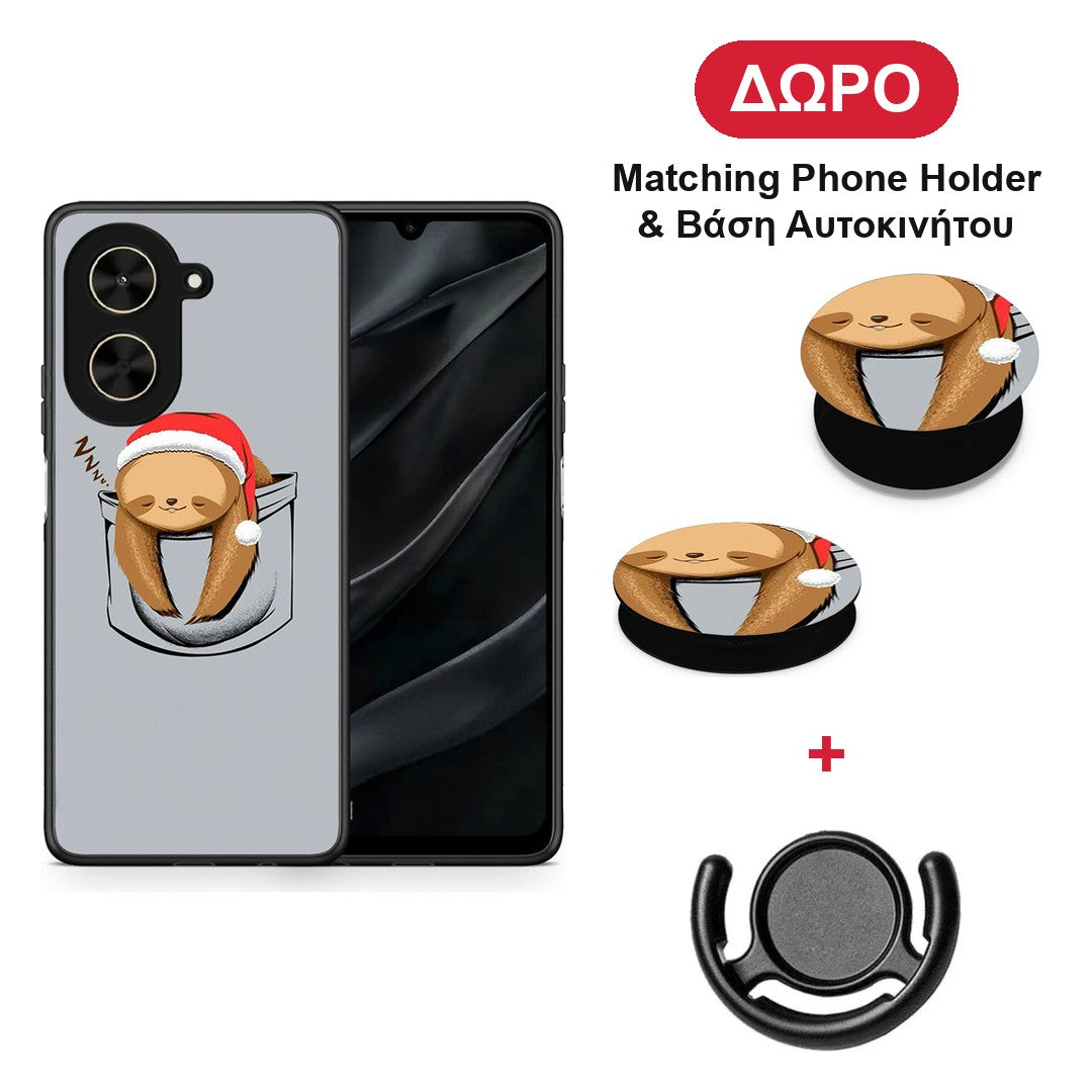 Xmas Zzzz - Xiaomi Poco C71 θήκη + Δώρο Phone Holder & Βάση Αυτοκινήτου