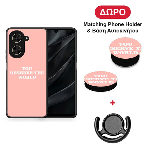 You Deserve The World - Xiaomi Poco C71 θήκη + Δώρο Phone Holder & Βάση Αυτοκινήτου