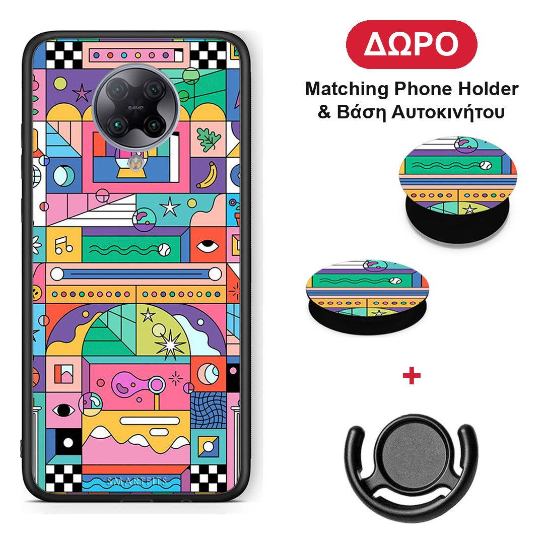 Bubbles Soap - Xiaomi Poco F2 Pro θήκη + Δώρο Phone Holder & Βάση Αυτοκινήτου