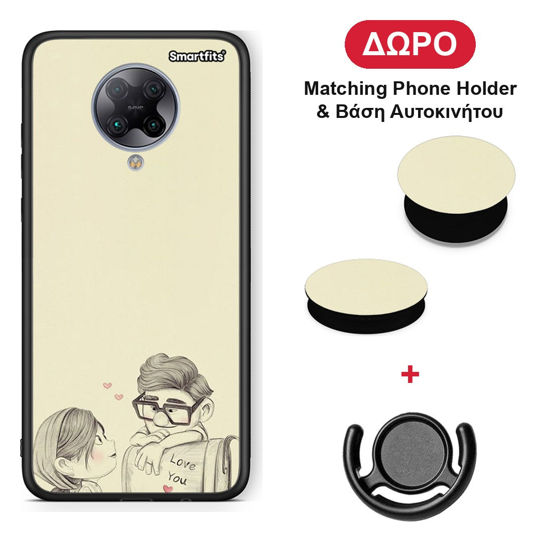Carl And Ellie - Xiaomi Poco F2 Pro θήκη + Δώρο Phone Holder & Βάση Αυτοκινήτου