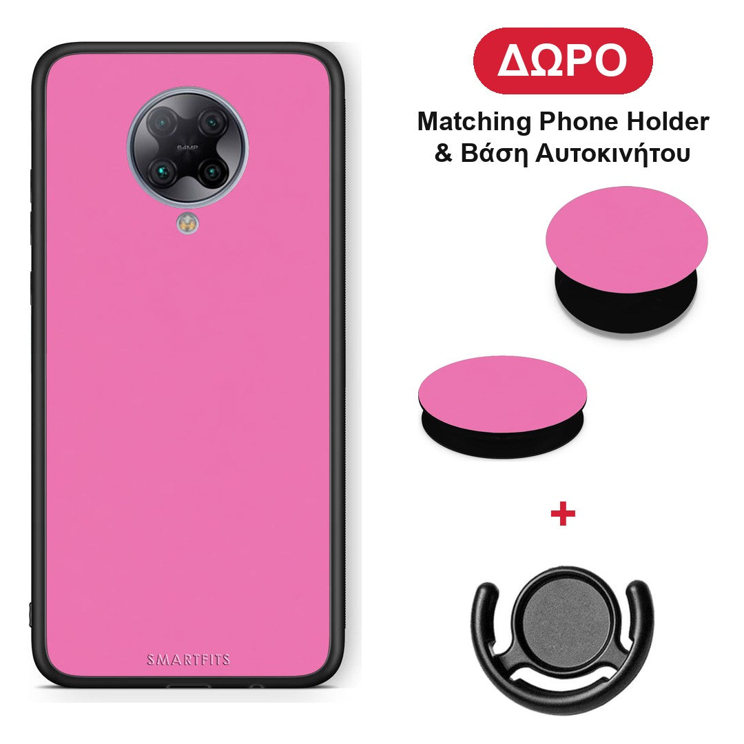 Rose Pink - Xiaomi Poco F2 Pro θήκη + Δώρο Phone Holder & Βάση Αυτοκινήτου