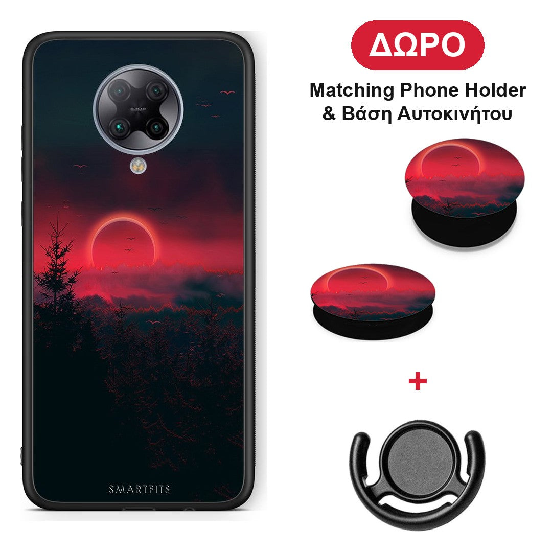 Tropic Sunset - Xiaomi Poco F2 Pro θήκη + Δώρο Phone Holder & Βάση Αυτοκινήτου