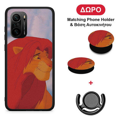 Lion Love 1 - Xiaomi Poco F3 θήκη + Δώρο Phone Holder & Βάση Αυτοκινήτου