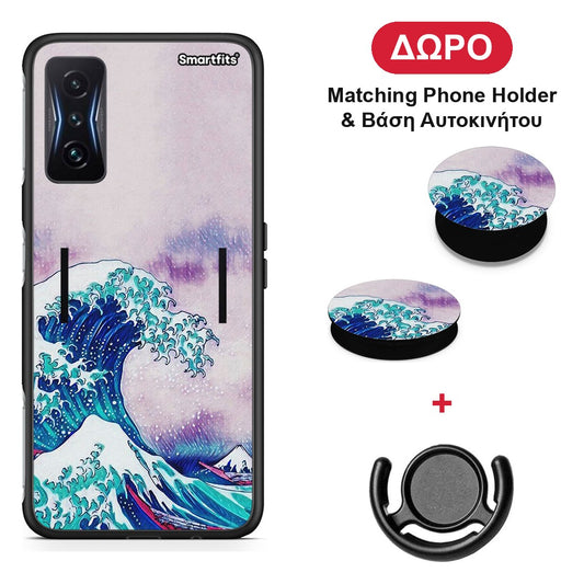 Blue Waves - Xiaomi Poco F4 GT θήκη + Δώρο Phone Holder & Βάση Αυτοκινήτου