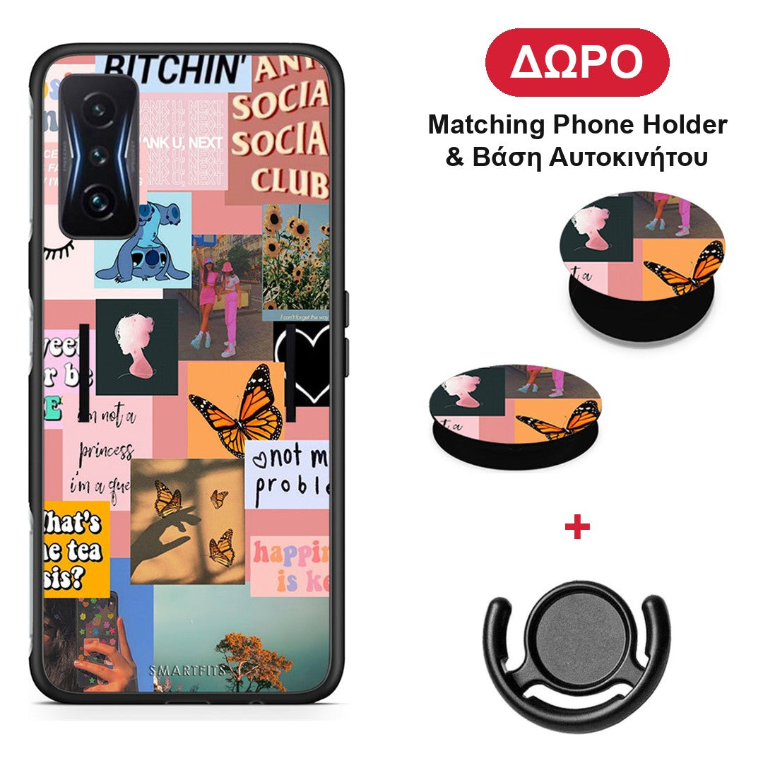 Collage Bitchin - Xiaomi Poco F4 GT θήκη + Δώρο Phone Holder & Βάση Αυτοκινήτου
