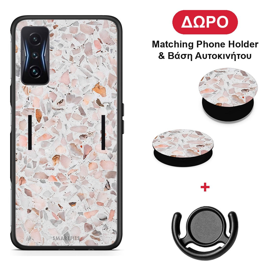Marble Terrazzo - Xiaomi Poco F4 GT θήκη + Δώρο Phone Holder & Βάση Αυτοκινήτου