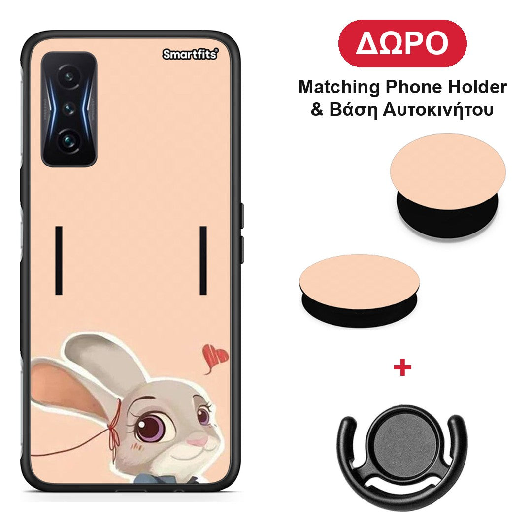 Nick Wilde And Judy Hopps Love 2 - Xiaomi Poco F4 GT θήκη + Δώρο Phone Holder & Βάση Αυτοκινήτου