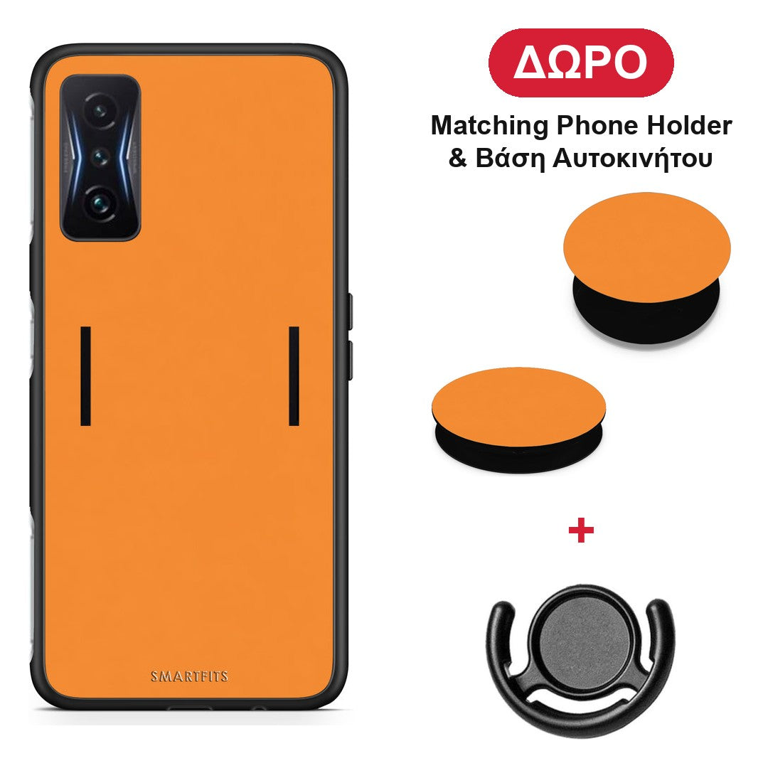 Tangerine Orange - Xiaomi Poco F4 GT θήκη + Δώρο Phone Holder & Βάση Αυτοκινήτου
