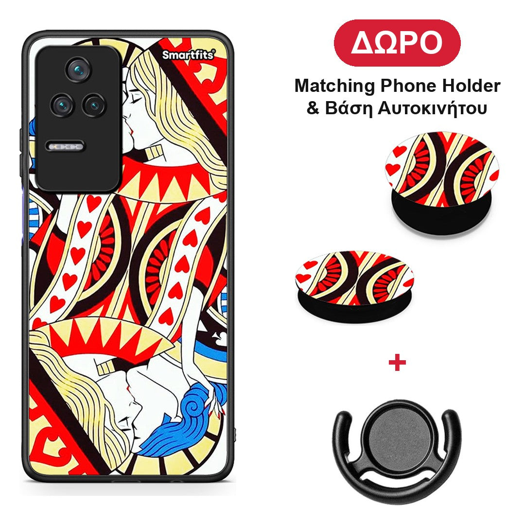 Card Love - Xiaomi Poco F4 / Redmi K40S θήκη + Δώρο Phone Holder & Βάση Αυτοκινήτου