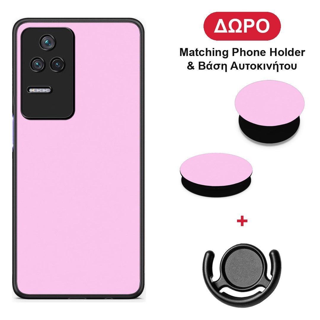 Cotton Candy Pink - Xiaomi Poco F4 / Redmi K40S θήκη + Δώρο Phone Holder & Βάση Αυτοκινήτου