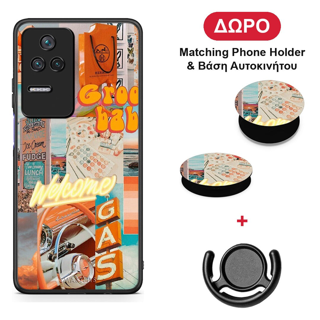 Groovy Babe - Xiaomi Poco F4 / Redmi K40S θήκη + Δώρο Phone Holder & Βάση Αυτοκινήτου