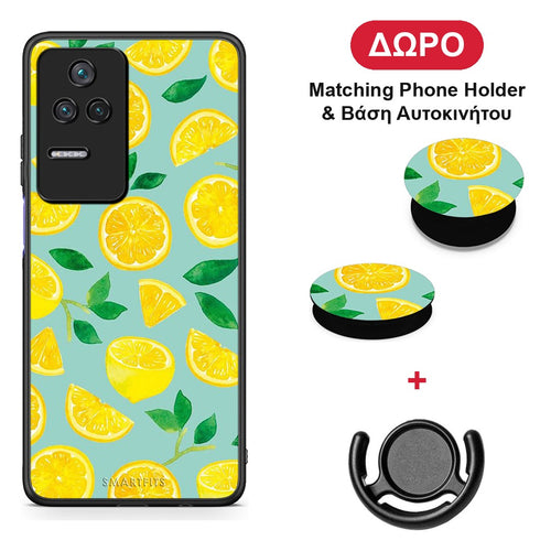 Lemons - Xiaomi Poco F4 / Redmi K40S θήκη + Δώρο Phone Holder & Βάση Αυτοκινήτου