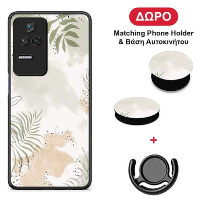 Nude Plants - Xiaomi Poco F4 / Redmi K40S θήκη + Δώρο Phone Holder & Βάση Αυτοκινήτου