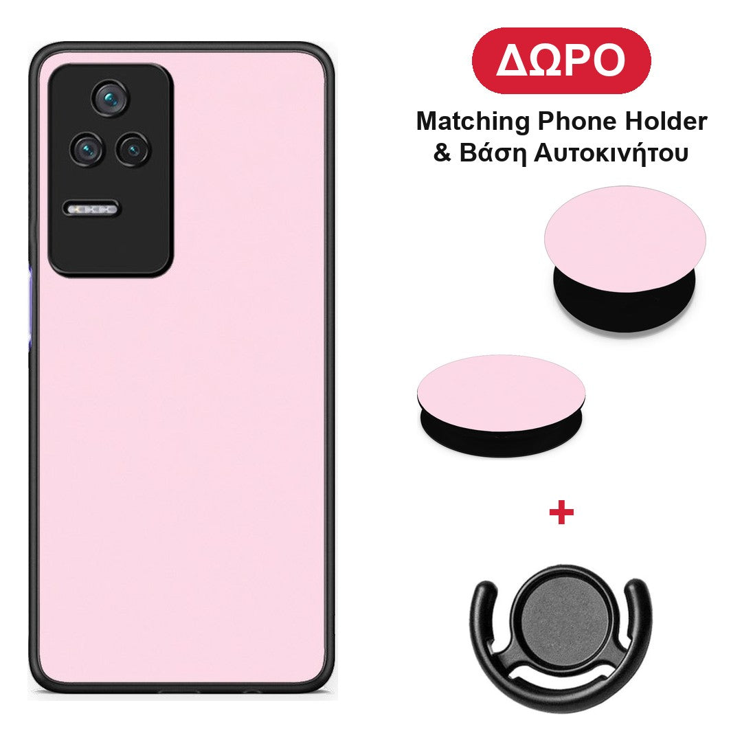 Pale Pink - Xiaomi Poco F4 / Redmi K40S θήκη + Δώρο Phone Holder & Βάση Αυτοκινήτου