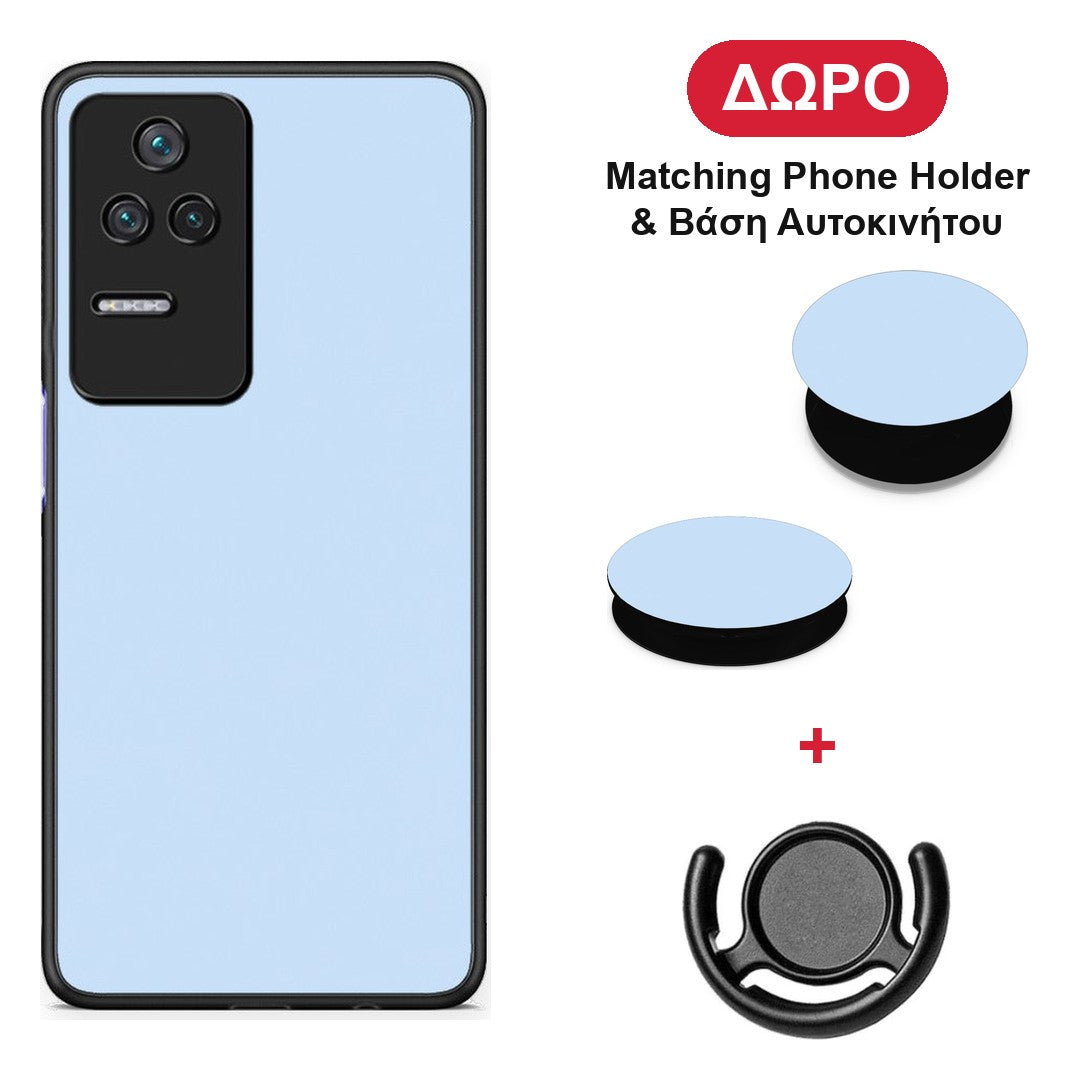 Powder Blue - Xiaomi Poco F4 / Redmi K40S θήκη + Δώρο Phone Holder & Βάση Αυτοκινήτου