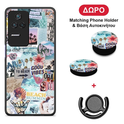Summer Vibes - Xiaomi Poco F4 / Redmi K40S θήκη + Δώρο Phone Holder & Βάση Αυτοκινήτου