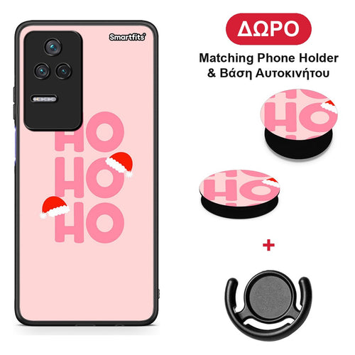 Xmas Ho Ho Ho - Xiaomi Poco F4 / Redmi K40S θήκη + Δώρο Phone Holder & Βάση Αυτοκινήτου