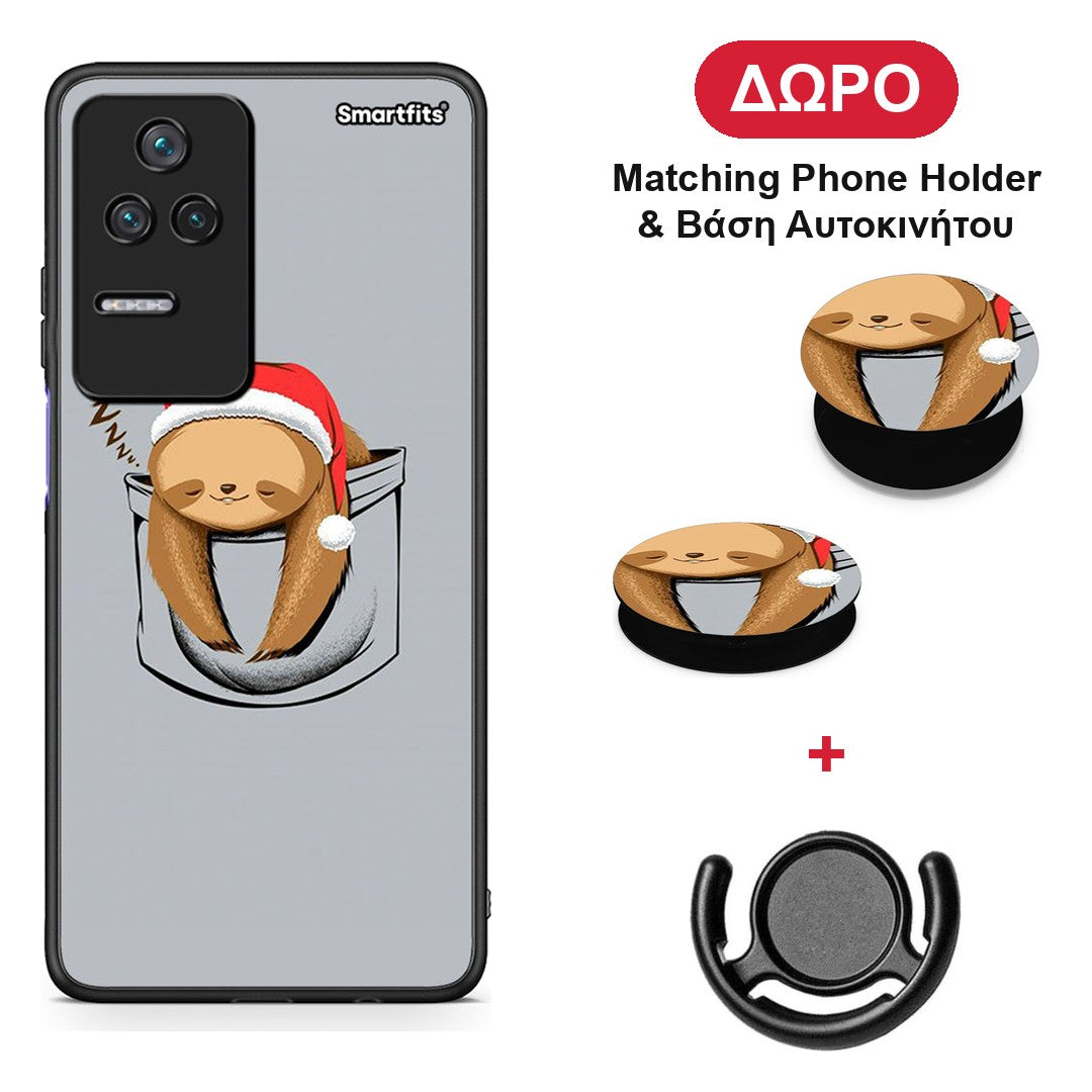Xmas Zzzz - Xiaomi Poco F4 / Redmi K40S θήκη + Δώρο Phone Holder & Βάση Αυτοκινήτου