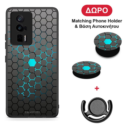 Geometric Hexagonal - Xiaomi Poco F5 Pro / Redmi K60 Pro θήκη + Δώρο Phone Holder & Βάση Αυτοκινήτου
