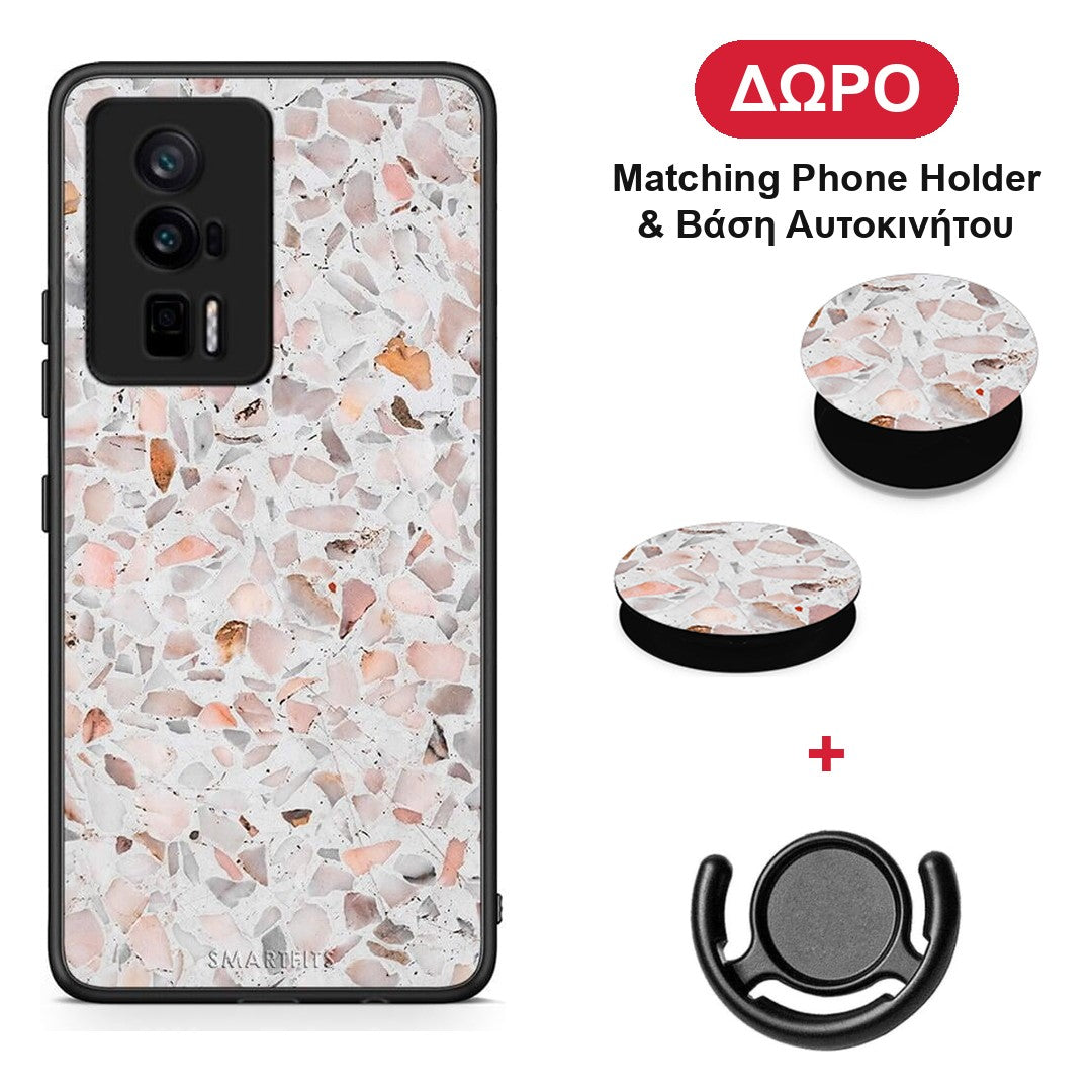 Marble Terrazzo - Xiaomi Poco F5 Pro / Redmi K60 Pro θήκη + Δώρο Phone Holder & Βάση Αυτοκινήτου