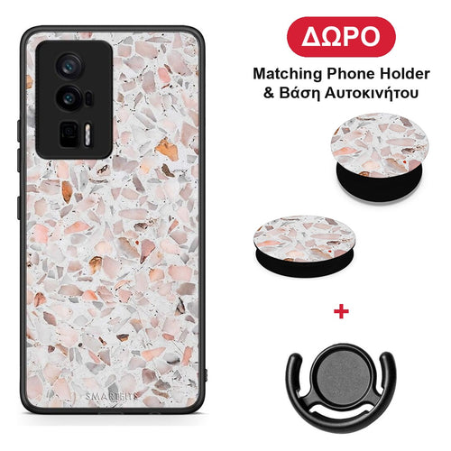 Marble Terrazzo - Xiaomi Poco F5 Pro / Redmi K60 Pro θήκη + Δώρο Phone Holder & Βάση Αυτοκινήτου