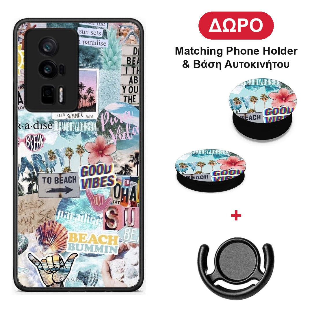Summer Vibes - Xiaomi Poco F5 Pro / Redmi K60 Pro θήκη + Δώρο Phone Holder & Βάση Αυτοκινήτου