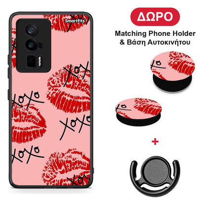 XOXO Lips - Xiaomi Poco F5 Pro / Redmi K60 Pro θήκη + Δώρο Phone Holder & Βάση Αυτοκινήτου