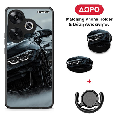 Black BMW - Xiaomi Poco F6 θήκη + Δώρο Phone Holder & Βάση Αυτοκινήτου