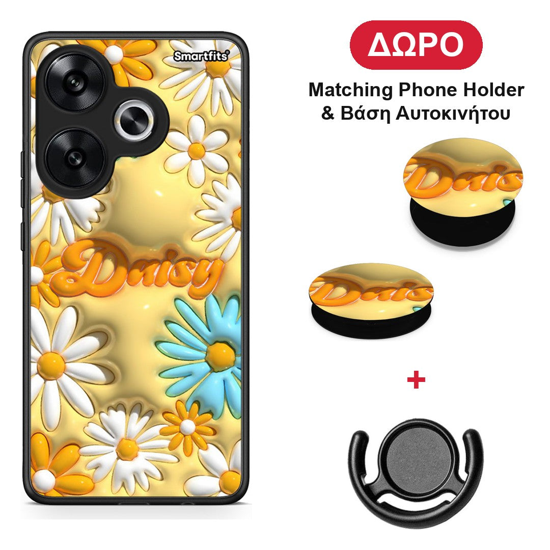 Bubble Daisies - Xiaomi Poco F6 θήκη + Δώρο Phone Holder & Βάση Αυτοκινήτου