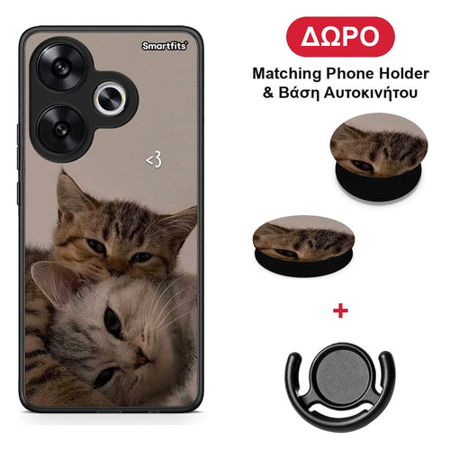 Cats In Love - Xiaomi Poco F6 θήκη + Δώρο Phone Holder & Βάση Αυτοκινήτου