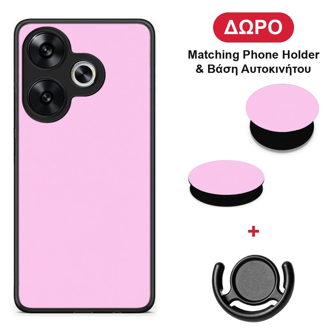 Cotton Candy Pink - Xiaomi Poco F6 θήκη + Δώρο Phone Holder & Βάση Αυτοκινήτου