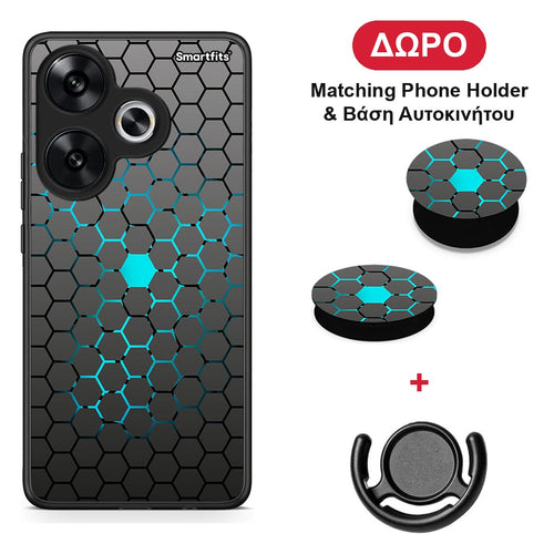 Geometric Hexagonal - Xiaomi Poco F6 θήκη + Δώρο Phone Holder & Βάση Αυτοκινήτου