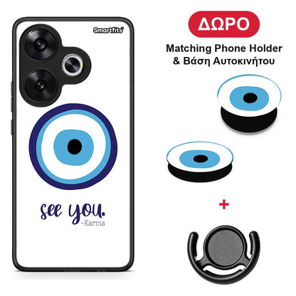Karma Says - Xiaomi Poco F6 θήκη + Δώρο Phone Holder & Βάση Αυτοκινήτου