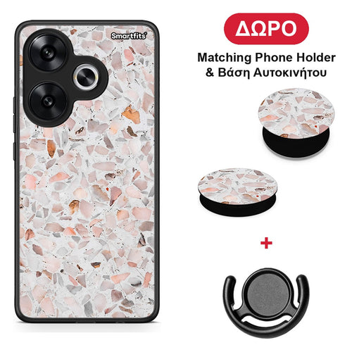 Marble Terrazzo - Xiaomi Poco F6 θήκη + Δώρο Phone Holder & Βάση Αυτοκινήτου