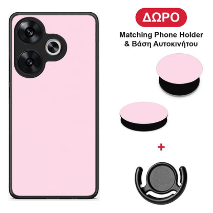 Pale Pink - Xiaomi Poco F6 θήκη + Δώρο Phone Holder & Βάση Αυτοκινήτου