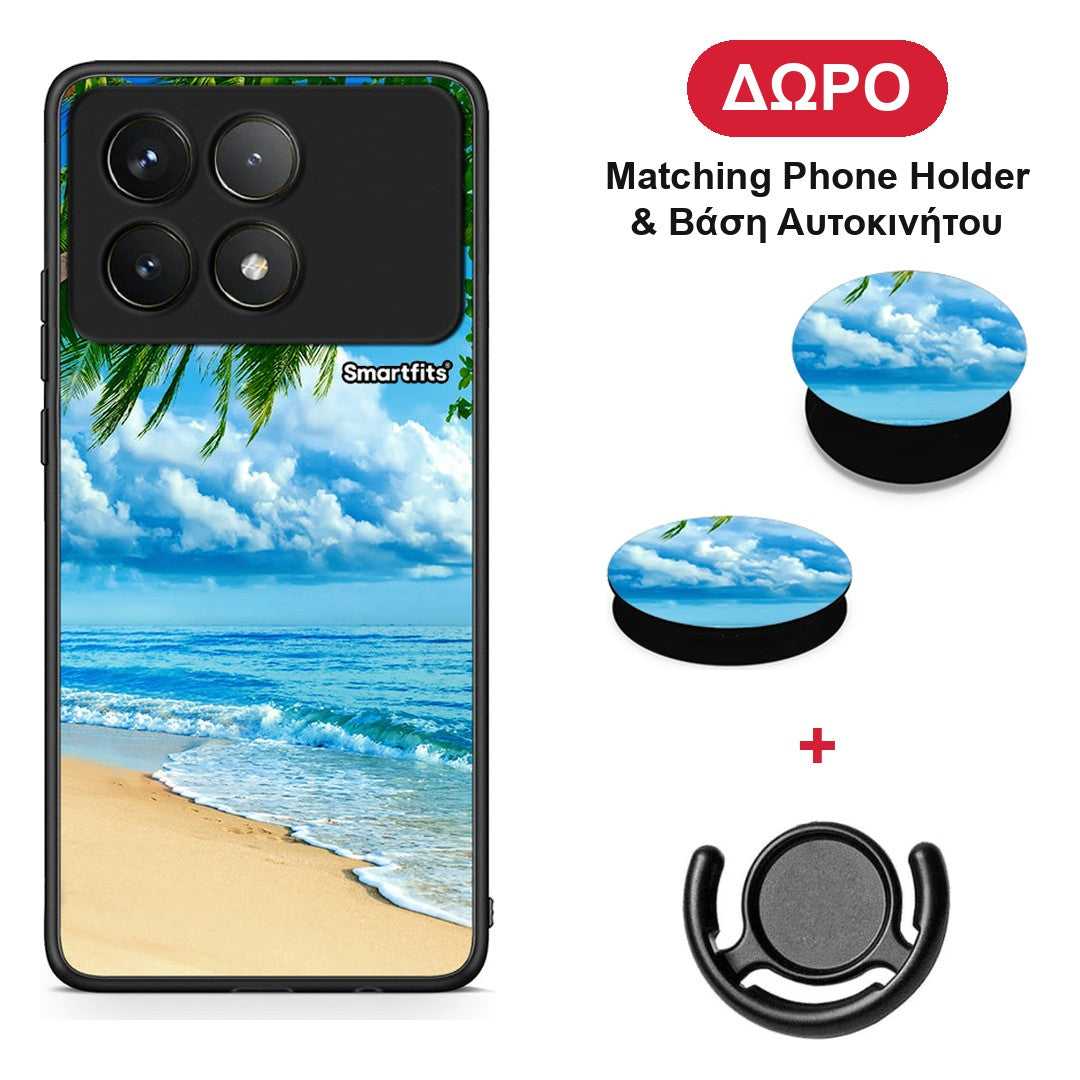 Beautiful Beach - Xiaomi Poco F6 Pro 5G θήκη + Δώρο Phone Holder & Βάση Αυτοκινήτου