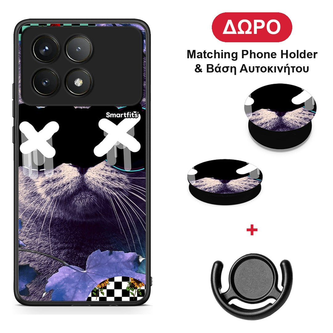 Cat Collage - Xiaomi Poco F6 Pro 5G θήκη + Δώρο Phone Holder & Βάση Αυτοκινήτου