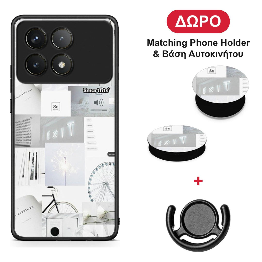 Collage Make Me Wonder - Xiaomi Poco F6 Pro 5G θήκη + Δώρο Phone Holder & Βάση Αυτοκινήτου
