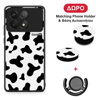 Cow Print - Xiaomi Poco F6 Pro 5G θήκη + Δώρο Phone Holder & Βάση Αυτοκινήτου