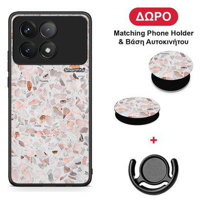 Marble Terrazzo - Xiaomi Poco F6 Pro 5G θήκη + Δώρο Phone Holder & Βάση Αυτοκινήτου