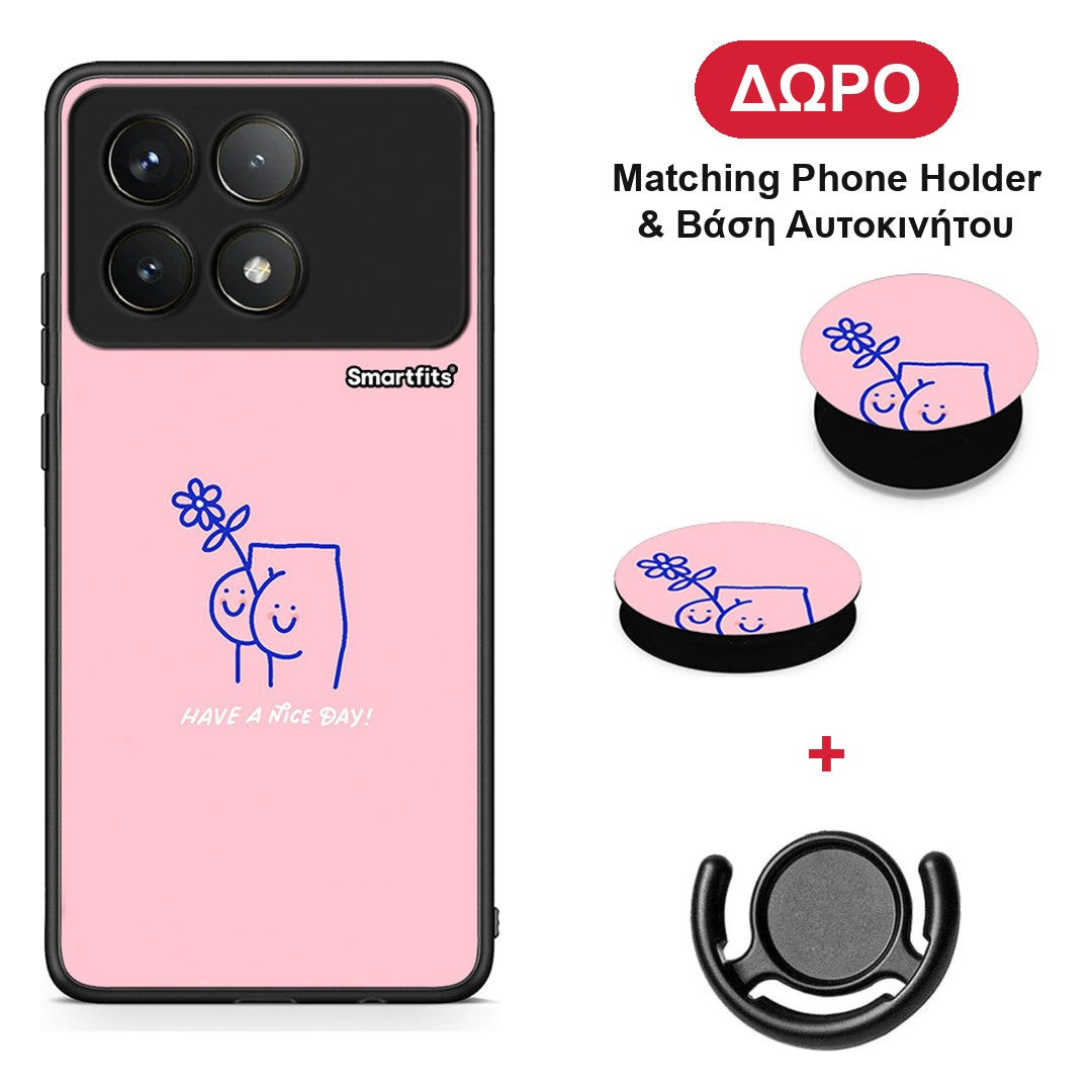 Nice Day - Xiaomi Poco F6 Pro 5G θήκη + Δώρο Phone Holder & Βάση Αυτοκινήτου