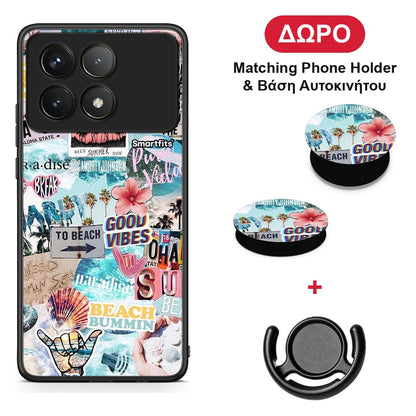 Summer Vibes - Xiaomi Poco F6 Pro 5G θήκη + Δώρο Phone Holder & Βάση Αυτοκινήτου