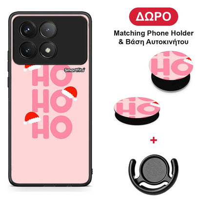 Xmas Ho Ho Ho - Xiaomi Poco F6 Pro 5G θήκη + Δώρο Phone Holder & Βάση Αυτοκινήτου