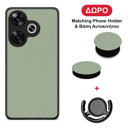Sage Green - Xiaomi Poco F6 θήκη + Δώρο Phone Holder & Βάση Αυτοκινήτου