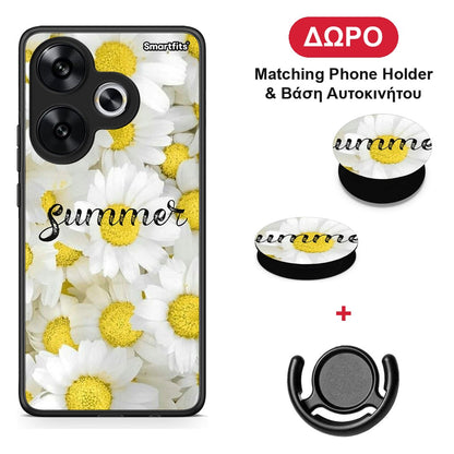 Summer Daisies - Xiaomi Poco F6 θήκη + Δώρο Phone Holder & Βάση Αυτοκινήτου
