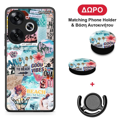Summer Vibes - Xiaomi Poco F6 θήκη + Δώρο Phone Holder & Βάση Αυτοκινήτου