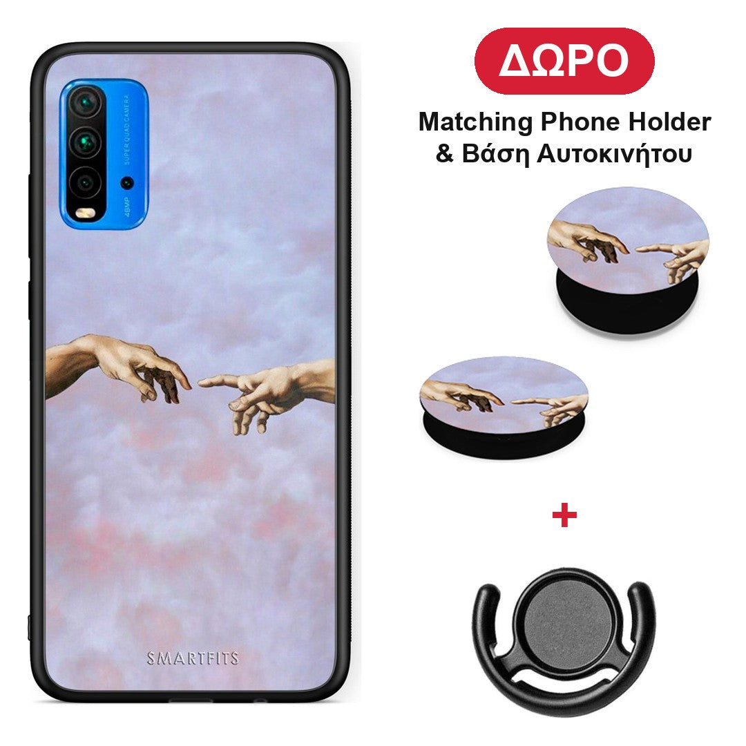 Adam Hand - Xiaomi Poco M3 θήκη + Δώρο Phone Holder & Βάση Αυτοκινήτου