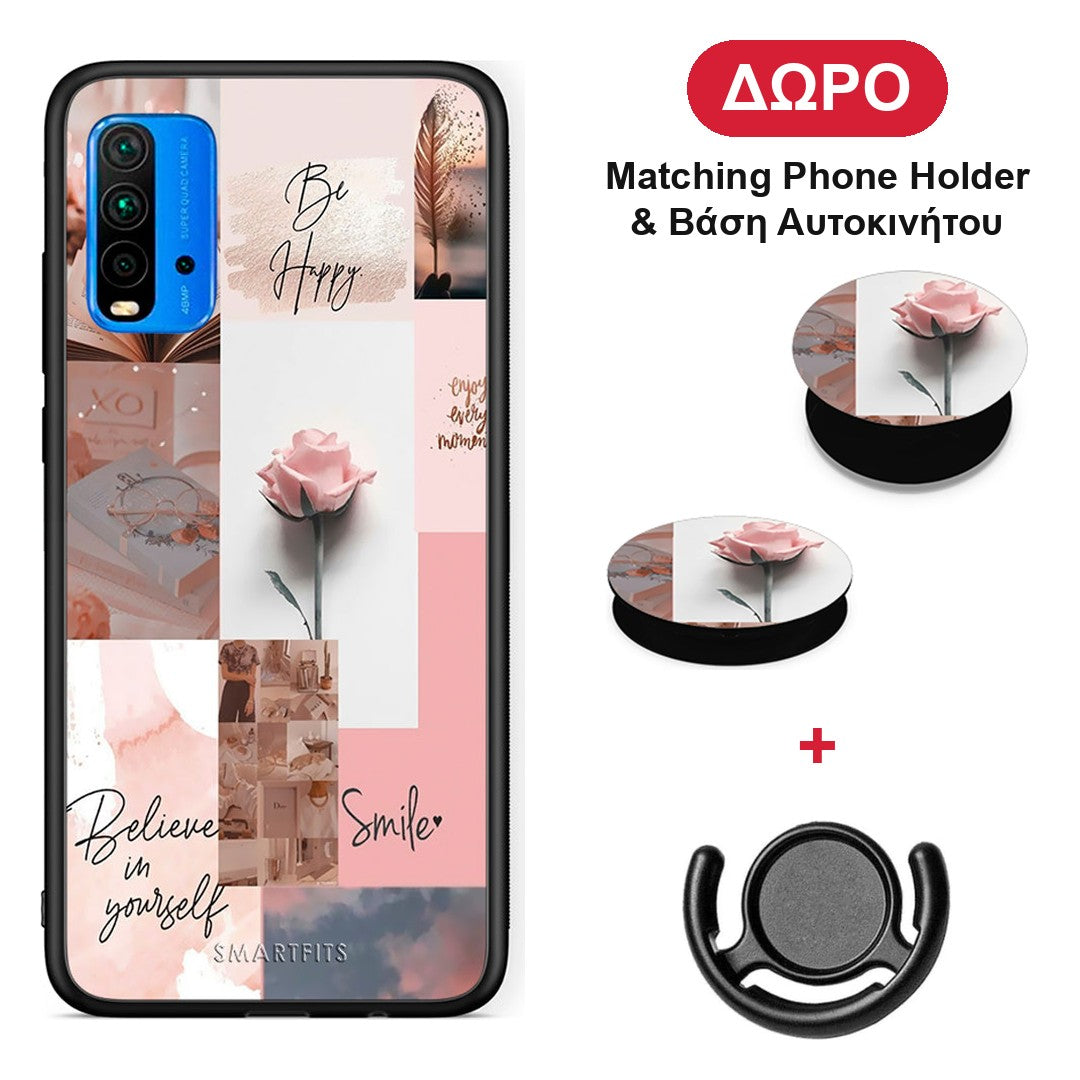 Aesthetic Collage - Xiaomi Poco M3 θήκη + Δώρο Phone Holder & Βάση Αυτοκινήτου