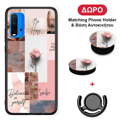 Aesthetic Collage - Xiaomi Poco M3 θήκη + Δώρο Phone Holder & Βάση Αυτοκινήτου